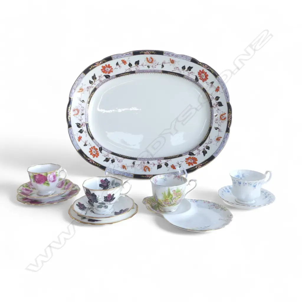 IMARI PALETTE ASHETT, 2 TRIOS, 1 ROYAL ALBERT C/S & TENNIS SET  Image 1++