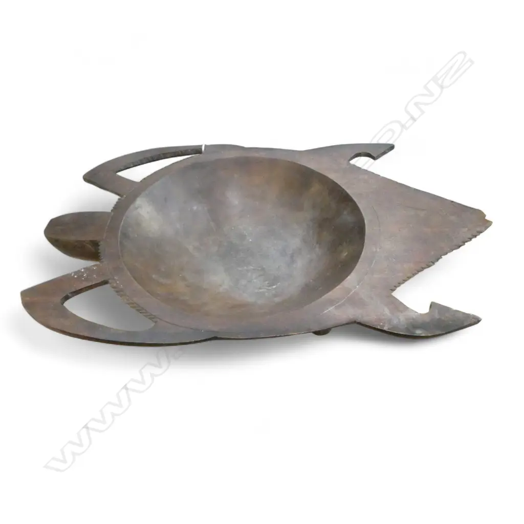 LG PACIFIC CARVED TURTLE BOWL 615x390mm Image 1++