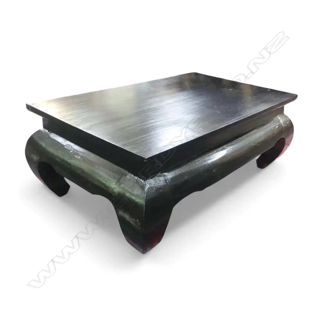 ORIENTAL BLACK PAINTED LOW TABLE 1030x630x370mm Image 1++