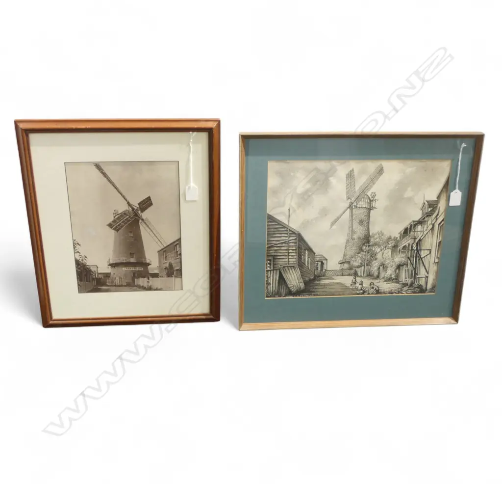 2 IMAGES OF PARTINGTON MILL, PHOTO PRINT 300x225mm, JOHN. H. ALEXANDER WC 315x390mm Image 1++
