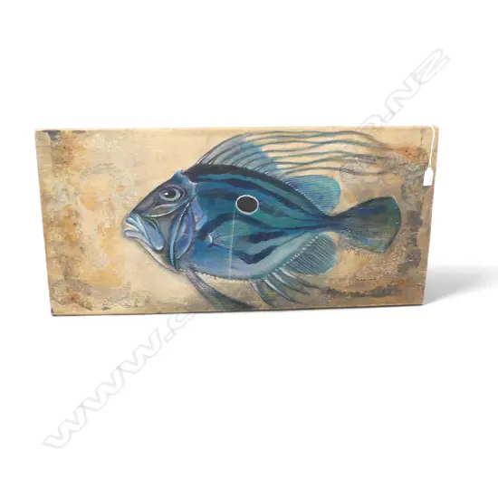 J. TYSON, FISH, ACRYLIC ON PANEL 400x800mm
