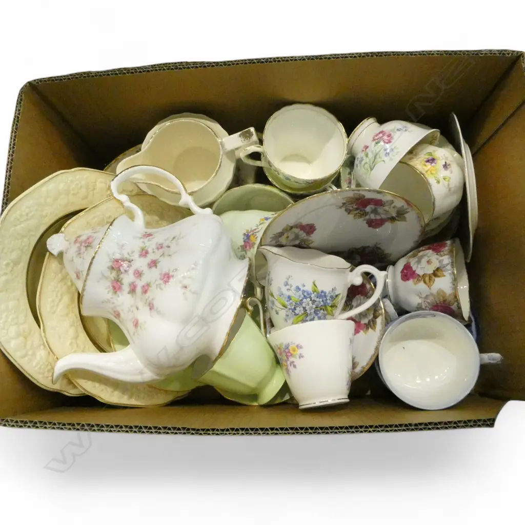 ASST. FANCY TEA CHINA Incl. PARAGON, ROSLYN, etc SOME FAULTS Image 1++