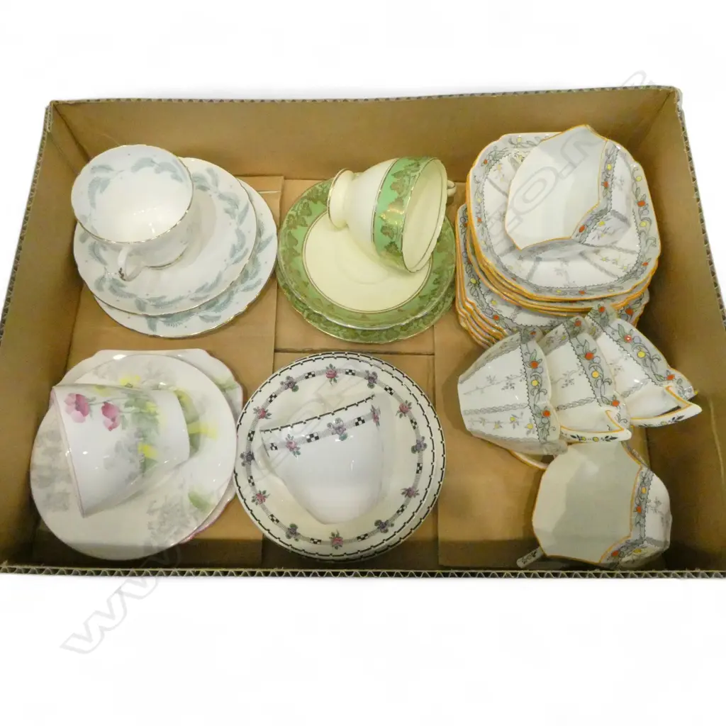 9 SHELLEY CHINA CSPS MIXED PATS Image 1++