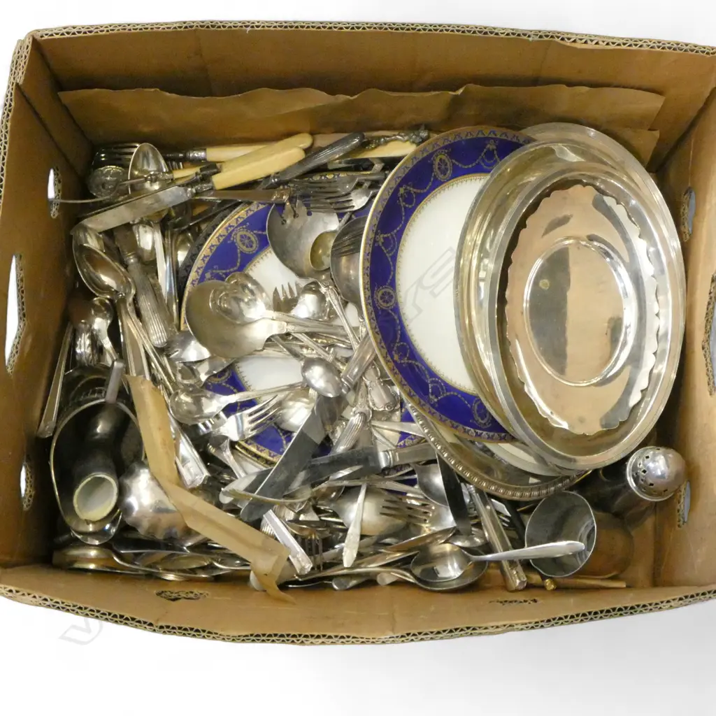 ASST. EP, CUTLERY, WEDGWOOD PLATES ETC Image 1++