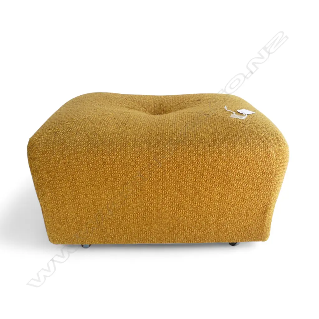 MID CENTURY FOOTSTOOL on NZ castors Image 1++