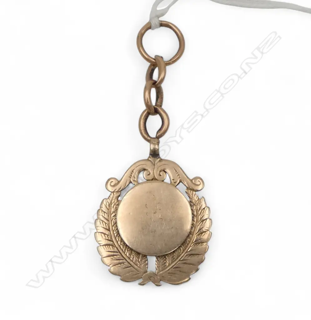 c.1900 9ct GOLD SPORTS MEDALLION 7.13gms Image 1++