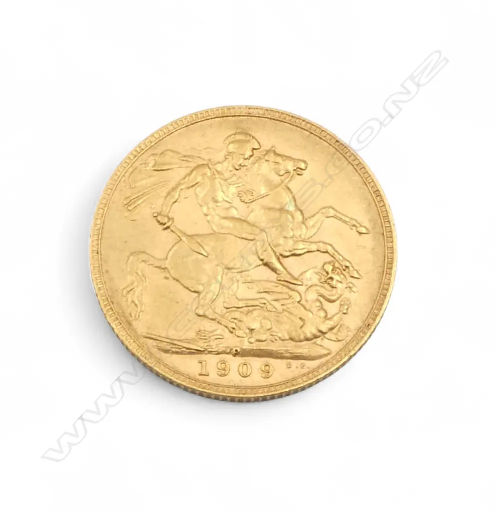 EDWARDIAN 1909 GOLD SOVEREIGN Image 1++