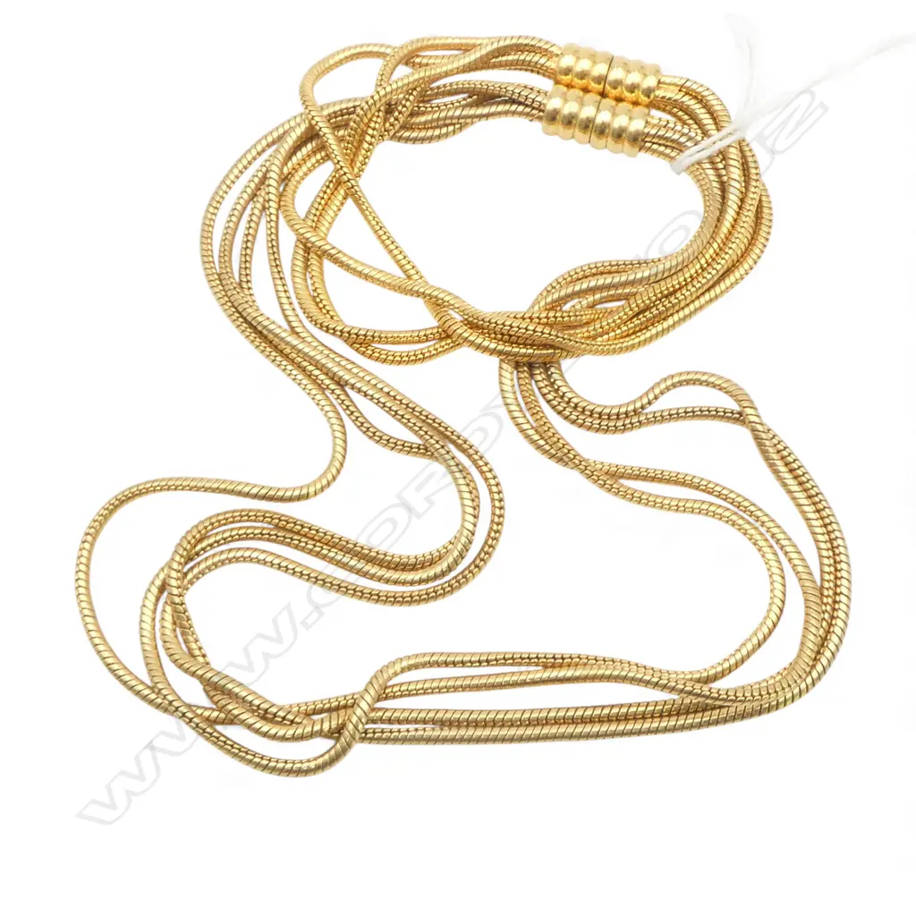 GOLD PLATED NECKLACE & BRACELET SET Image 1++