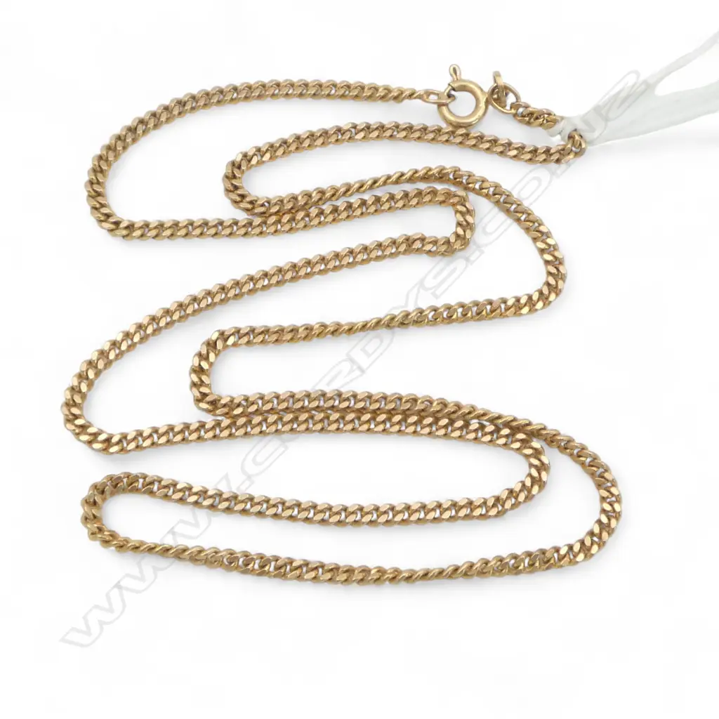 9ct GOLD NECK CHAIN L.500mm 9gms Image 1++