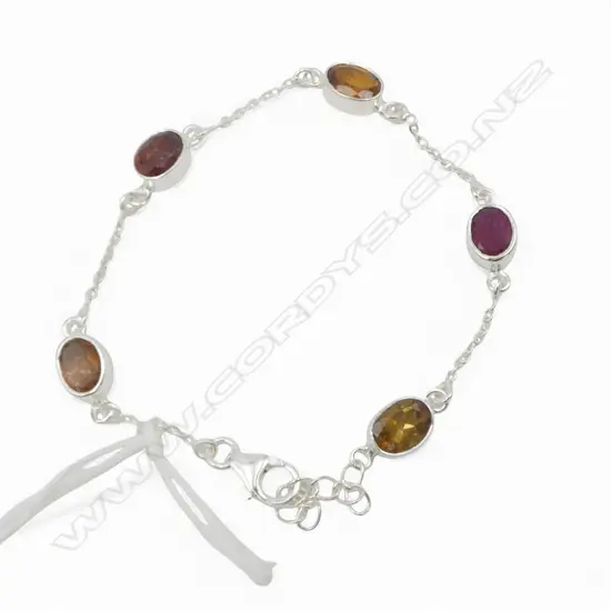 SILVER & TOURMALINE BRACELET