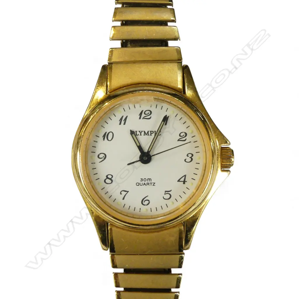 OLYMPIC LADIES WRISTWATCH in box w. booklet Image 1++