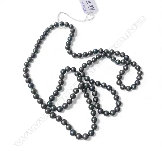 FRESHWATER GREY PEARL NECKLACE L.90cm
