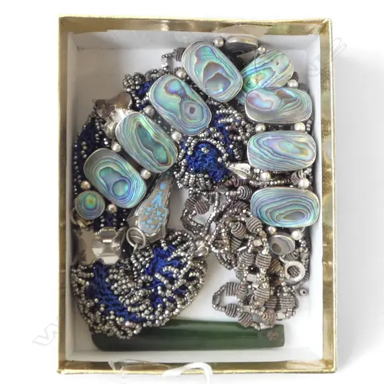 STG SILVER & PAUA BRACELET, POUNAMU PENDANT, PHAROAH PENDANT & OTHER all faults