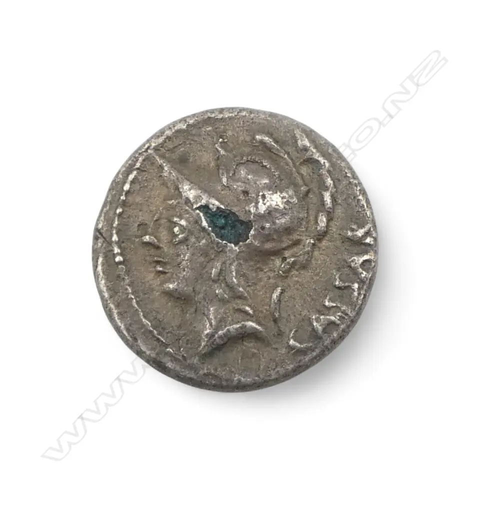 ROMAN COIN - LUCIUS JULIUS CEASAR 103BC ROMAN REPUBLIC PLATED DENARIUS (not THE Julius Caesar) Image 1++