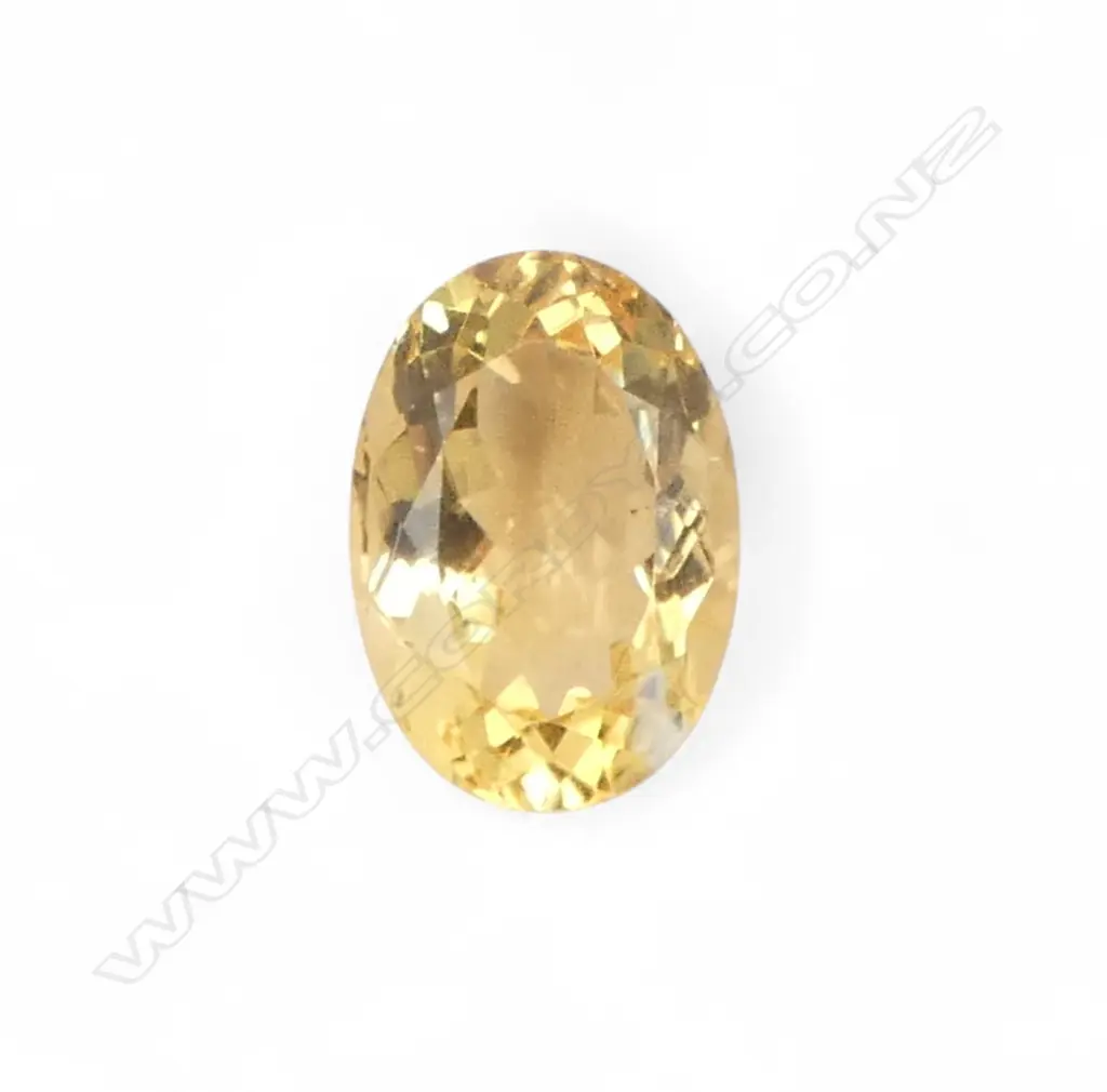 4ct OVAL CUT CITRINE STONE, AIG REPORT Image 1++