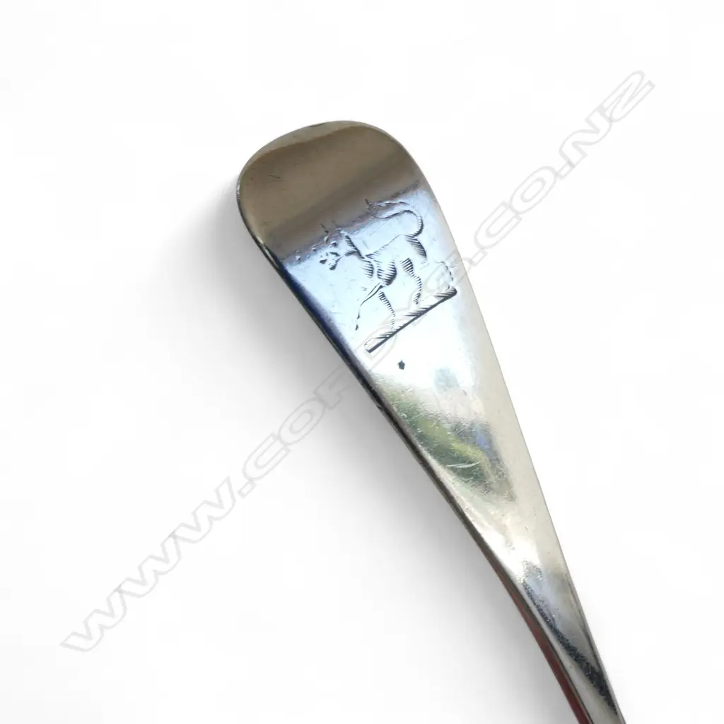 STG SILVER TABLE SPOON, LONDON 1801 L.220mm 63gms Image 1++