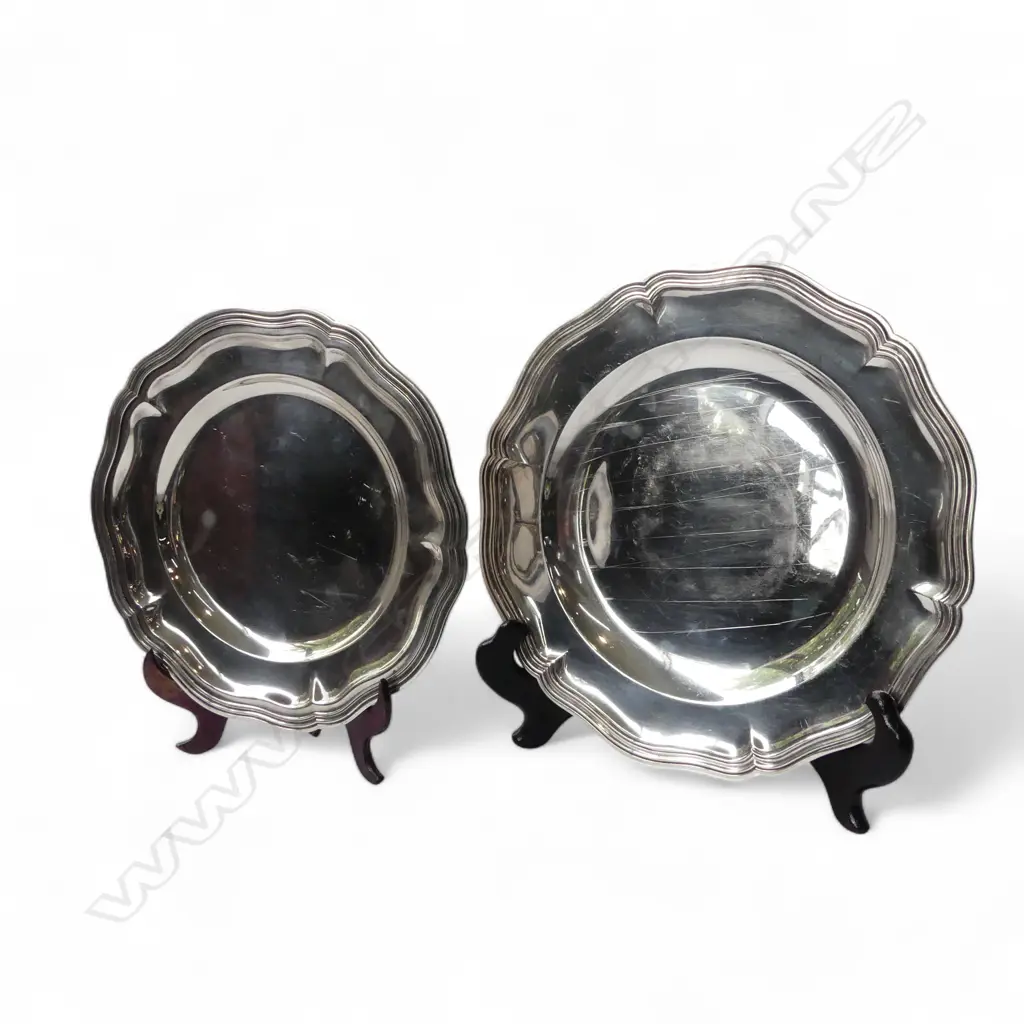 ANTIQUE ROLLOVER TUREEN & TWO FRENCH TRAYS SILVER PLATED, L.345MM, D.255-300MM Image 1++