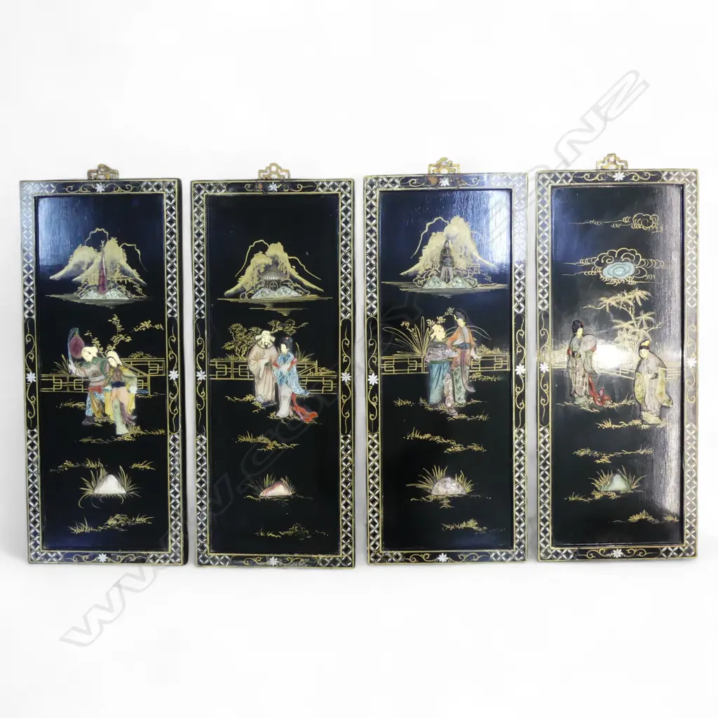4 PANEL ORIENTAL ARTWORK 610x255mm Image 1++