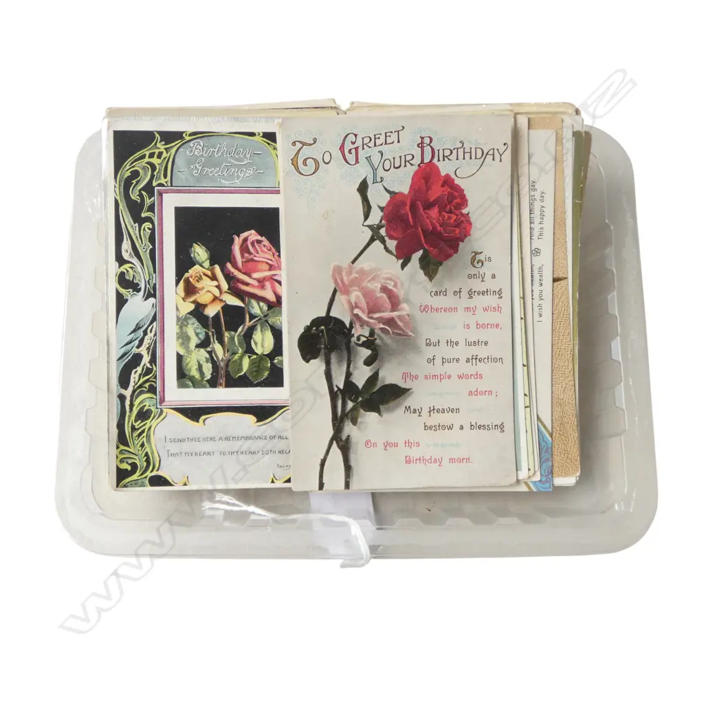 56 ANTIQUE POSTCARDS – ALL BIRTHDAY GREETINGS  Image 1++