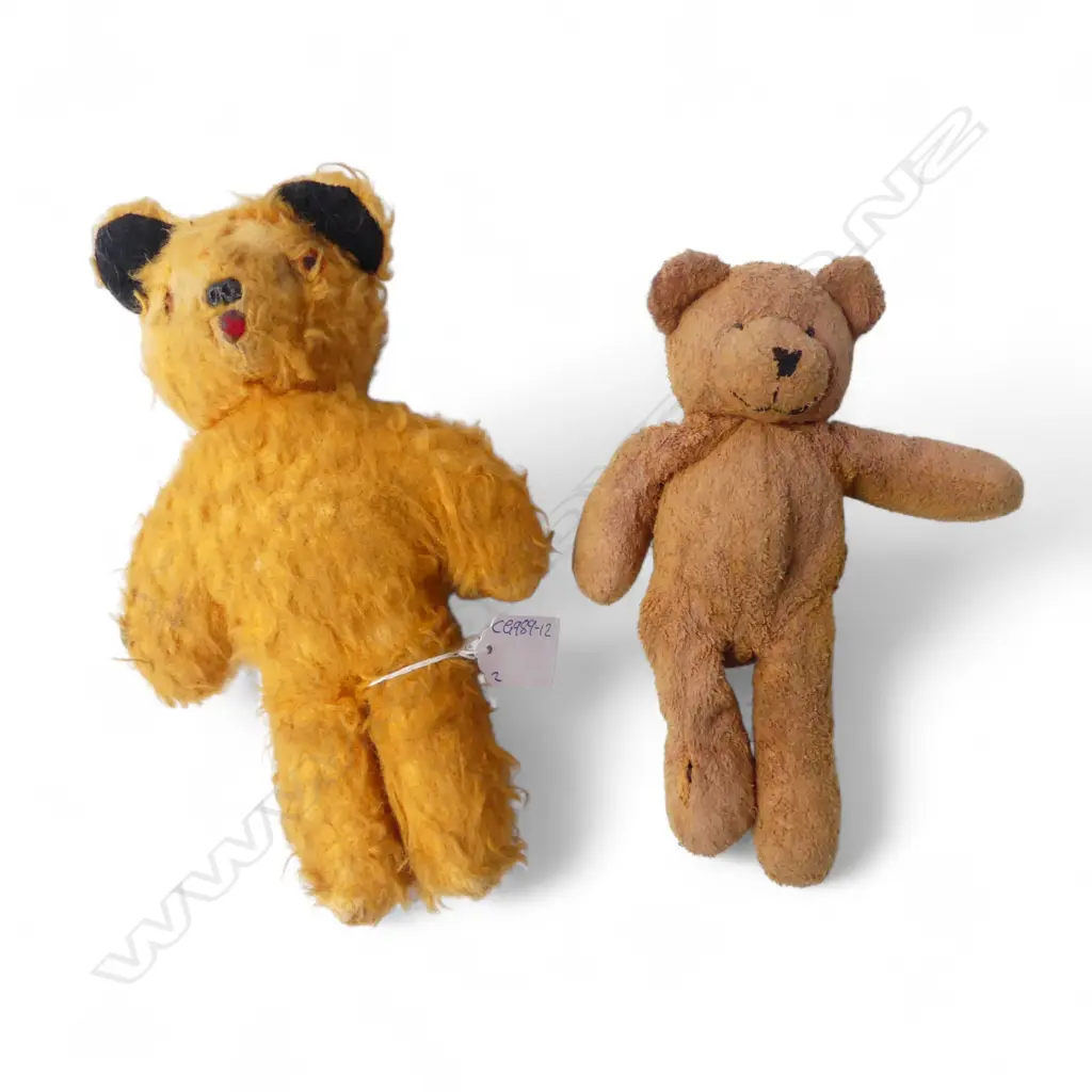2 VINTAGE TEDDY BEARS L.240mm Image 1++