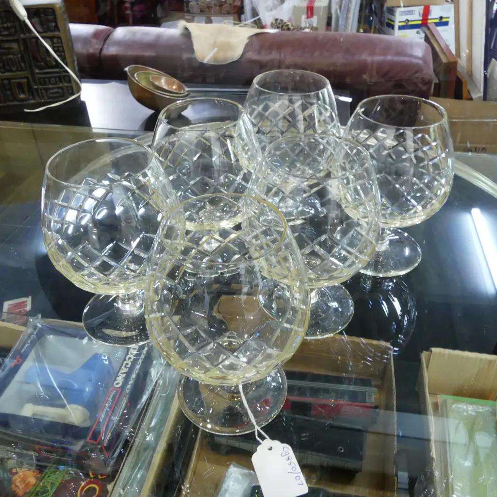 6 BRANDY BALLOON GLASSES Image 1++