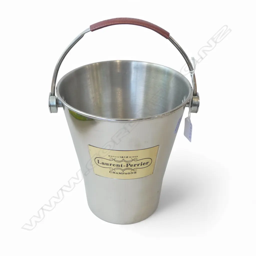A LAURENT PERRIER CHAMPAGNE BUCKET, H.210MM H.310MM (WITH HANDLE), D.190MM Image 1++