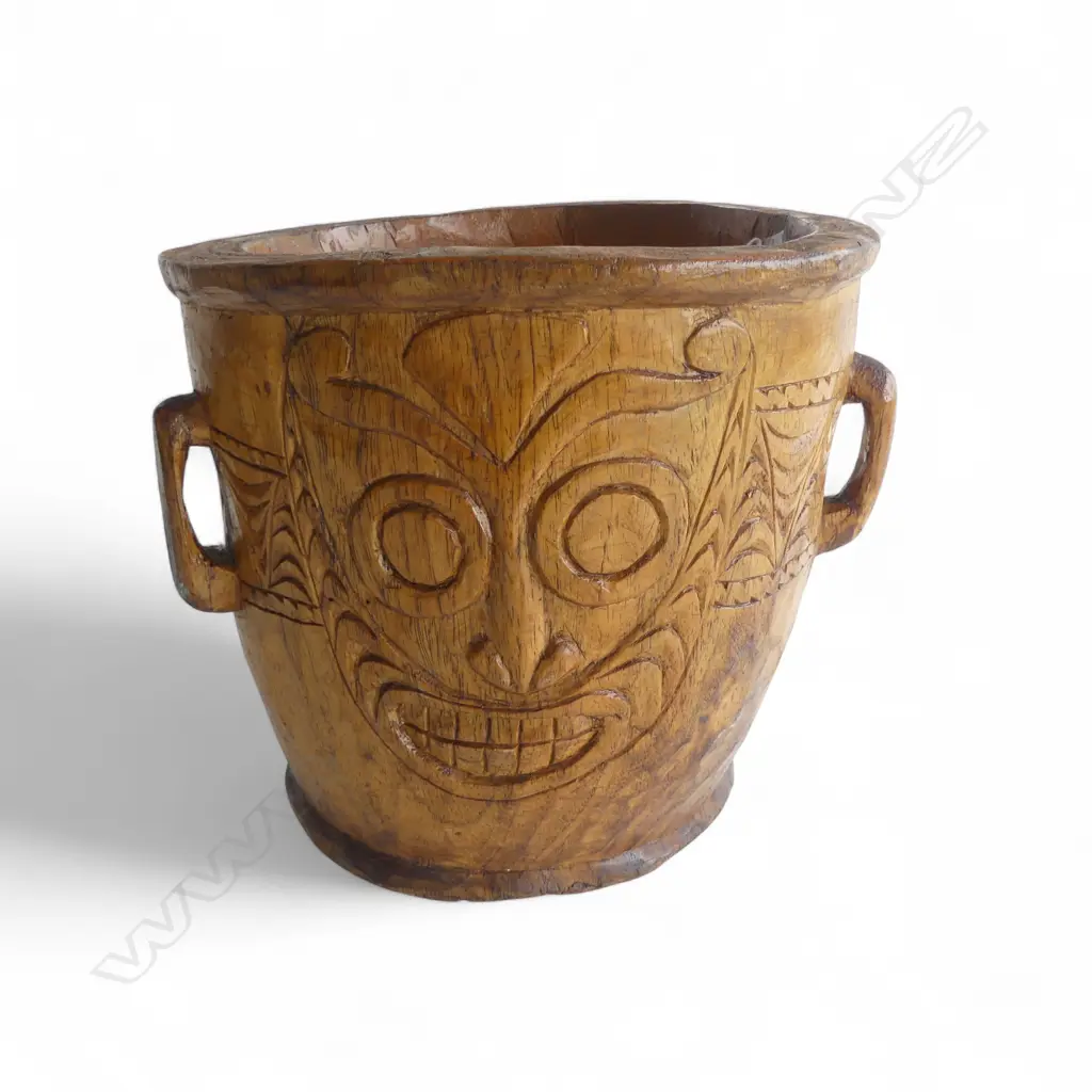 VINTAGE CARVED PACIFICA BOWL H.210mm Image 1++