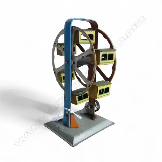 VINTAGE TIN FERRIS WHEEL TOY made in germany H.210mm