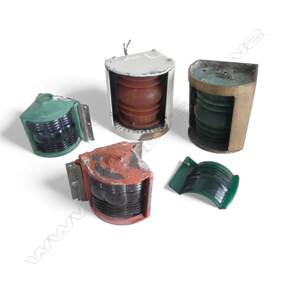 4 VINTAGE SHIPS LAMPS H.140mm Image 1++