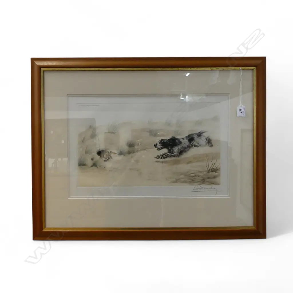 LEON DANCHIN (FRENCH 1887-1938) CHROMOLITHOGRAPH, SIGNED 305x485mm Image 1++