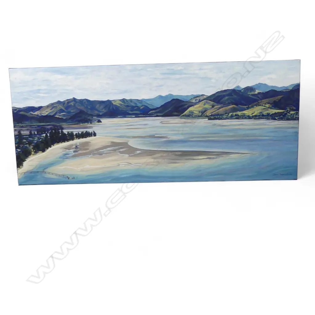 DARGAVILLE , ACRYLIC ON CANVAS, SIGNED 2004,390 X 910MM Image 1++