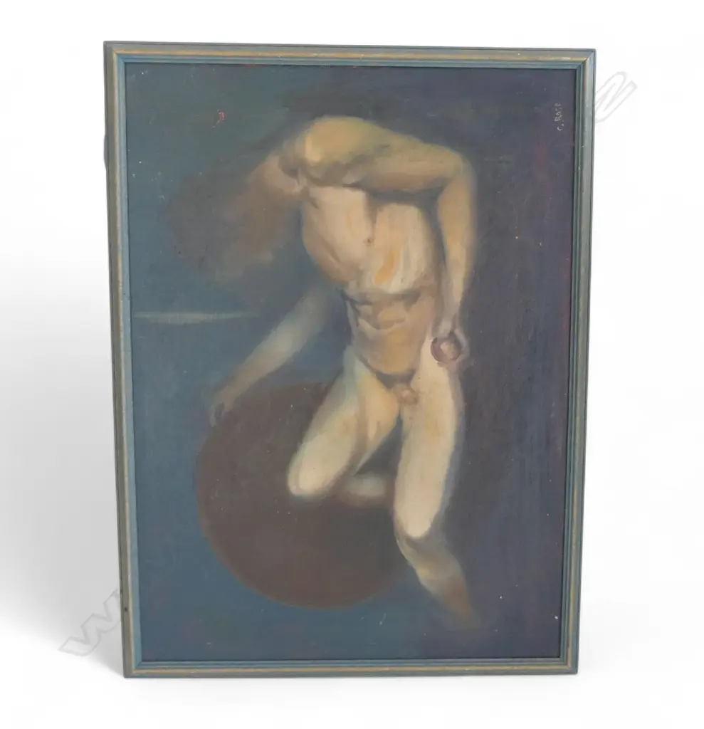 CHARLES ROSE (1921-2017) 'RECLINING FIGURE', OIL ON BOARD 455x630mm, SIGNED Image 1++