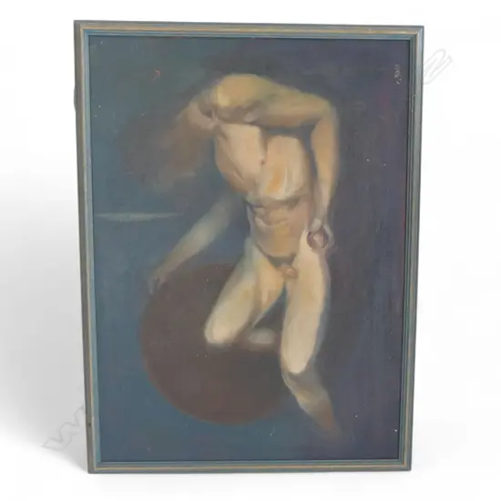 CHARLES ROSE (1921-2017) 'RECLINING FIGURE', OIL ON BOARD 455x630mm, SIGNED