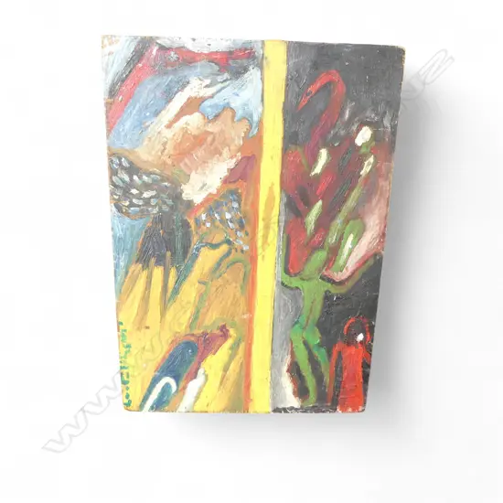 LEE FELTHAM, SILHOUETTES, ACRYLIC ON BOARD, 330 X 230MM provenance below