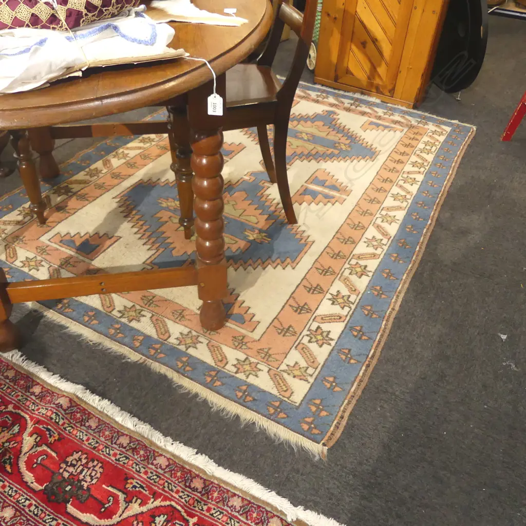 HAND KNOTTED ALL WOOL RUG 2030x1400mm Image 1++