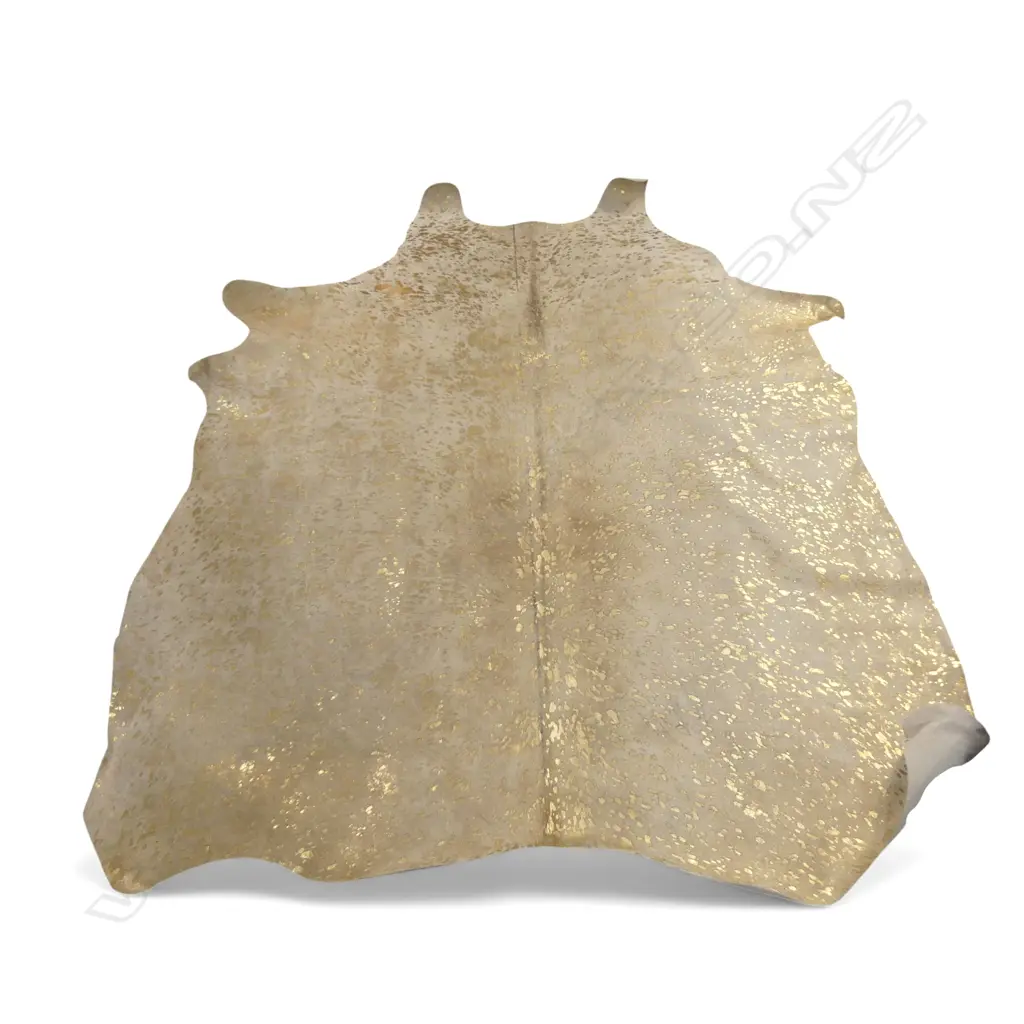 LG COW HIDE w. GOLD SPOTS 2300x1600mm Image 1++