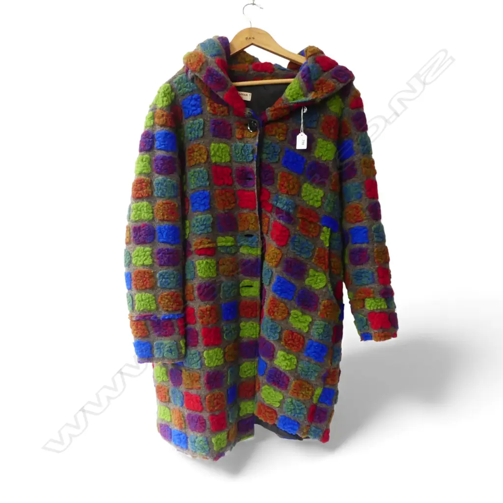 'ITALIAN AFFAIR' WOMENS WOOL COAT, SIZE SMALL, MADE IN ITALY Image 1++