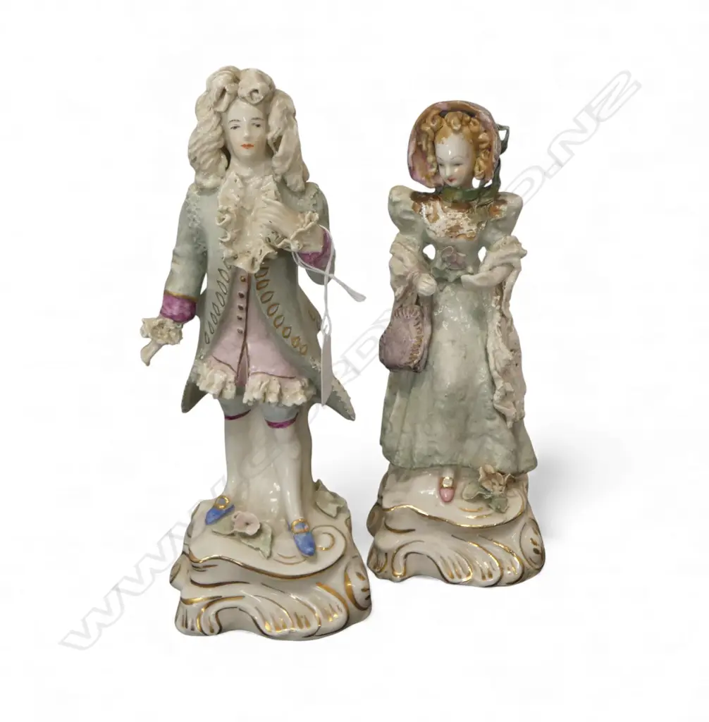2 CORDEY FIGURINES some faults H.280mm Image 1++