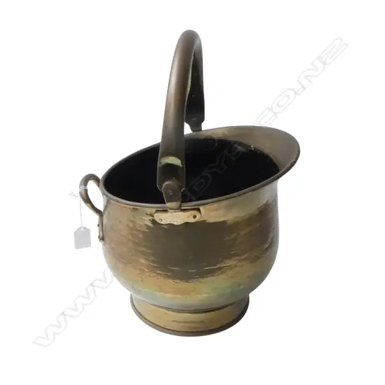 ANTIQUE COPPER COAL BUCKET H.265mm
