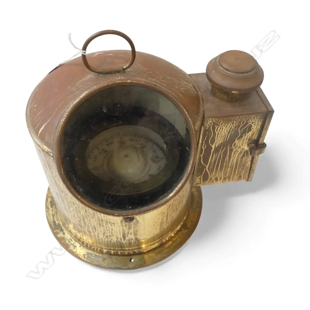 SMALL BRASS CASED BINNACLE H.240mm Image 1++