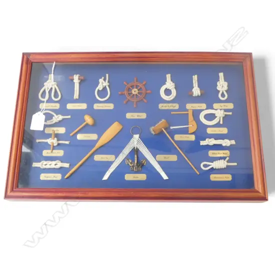 FRAMED NAUTICAL ROPE KNOTS 300x470mm