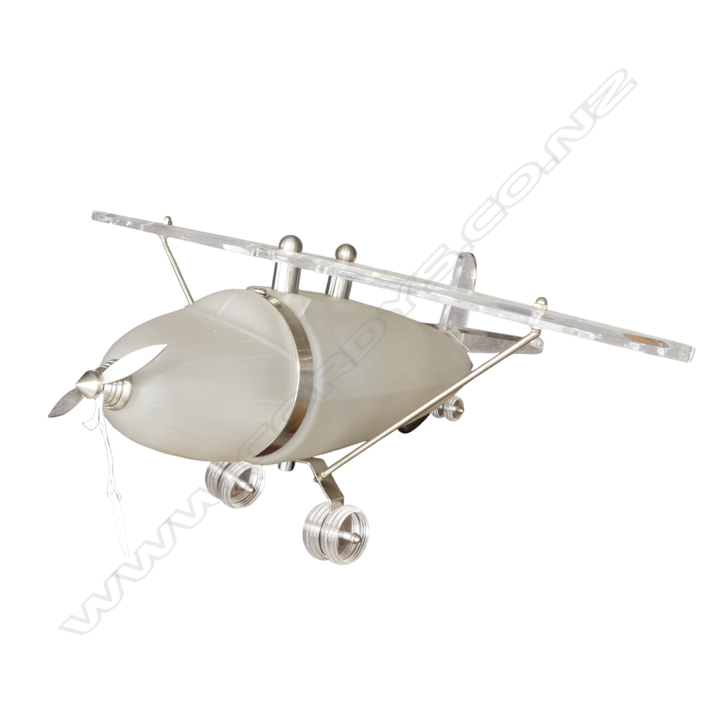 ART DECO STYLE AEROPLANE LAMP L.450mm Image 1++