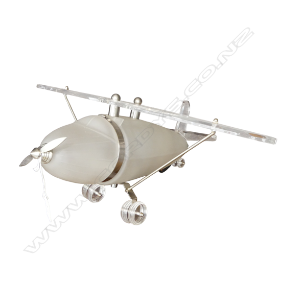 ART DECO STYLE AEROPLANE LAMP L.450mm