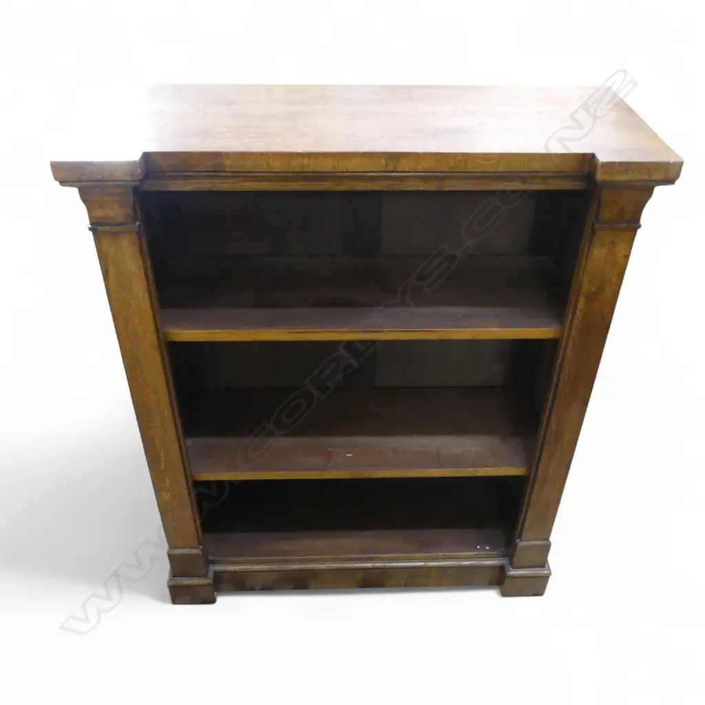OAK BOOKCASE w. 2 ADJUSTABLE SHELVES 860x330x1060mm Image 1++