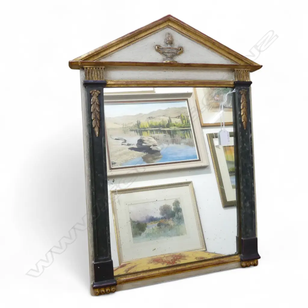 FRENCH EMPIRE STYLE WALL MIRROR H600 W450MM Image 1++