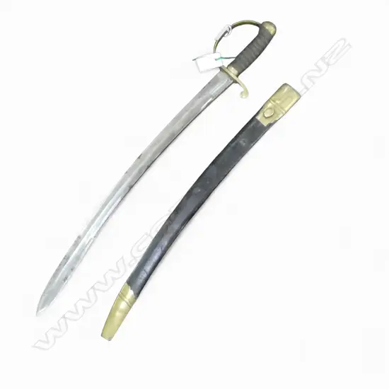 VICTORIAN BRITISH POLICE SWORD & SCABBARD L.750mm