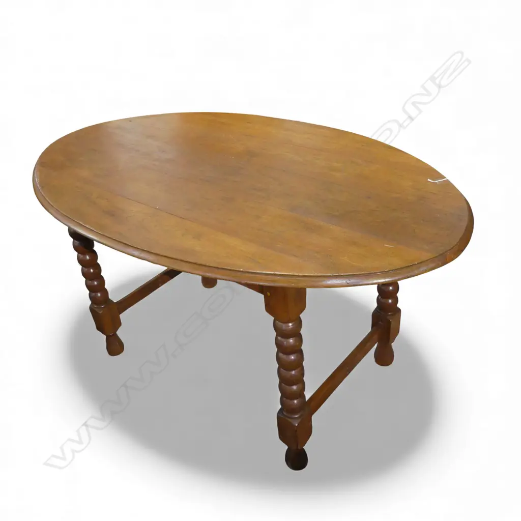 OAK BOBBIN LEG TABLE 1500x900x780mm Image 1++