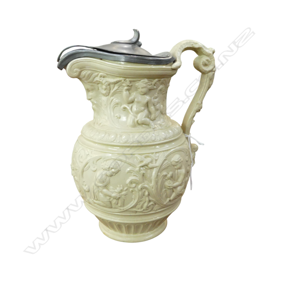 ANTIQUE RELIEF MOULDED JUG H.260mm