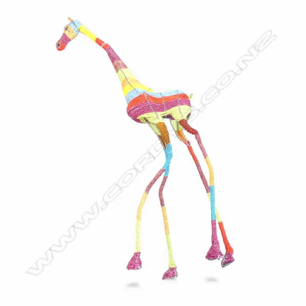 AFRICAN BEAD GIRRAFE H.1020mm Image 1++