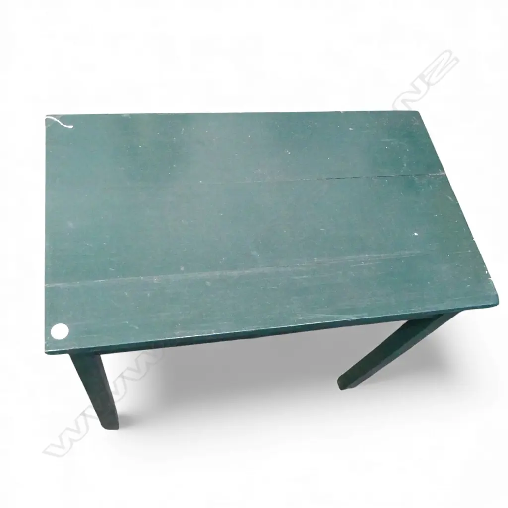 GREEN PAINTED WOODEN TABLE 760x460x680mm Image 1++